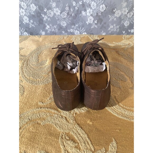 Me Too Oxfords Copper Leather Metallic Lace Up Sneakers New Wave Size 8.5M - Picture 3 of 8